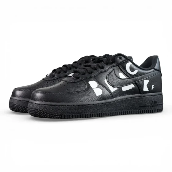 Sup x Air Force 1 Low ‘Box Logo – Black White’ White Laces