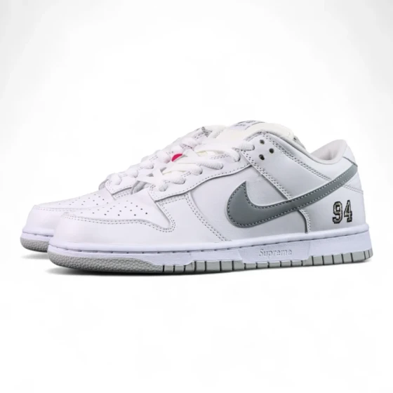 Sup x Dunk Low SB ‘White Metallic Silver’ 2025