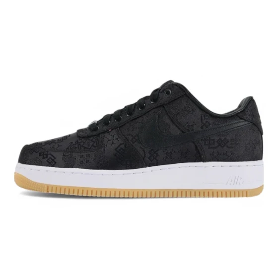 Fragment Design x CLOT x Air Force 1 ‘Black Silk’ Replica